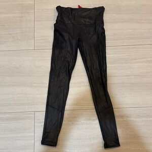 Spanx Leather Sheer Leggings